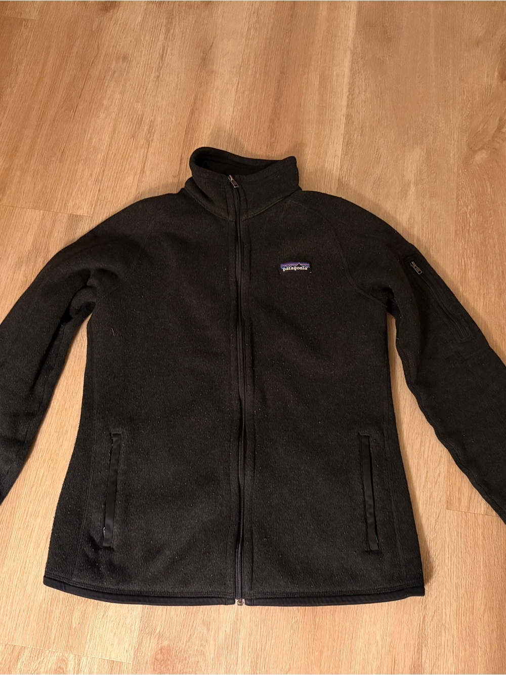 Patagonia Black Fleece Pullover with Branded Neck Label